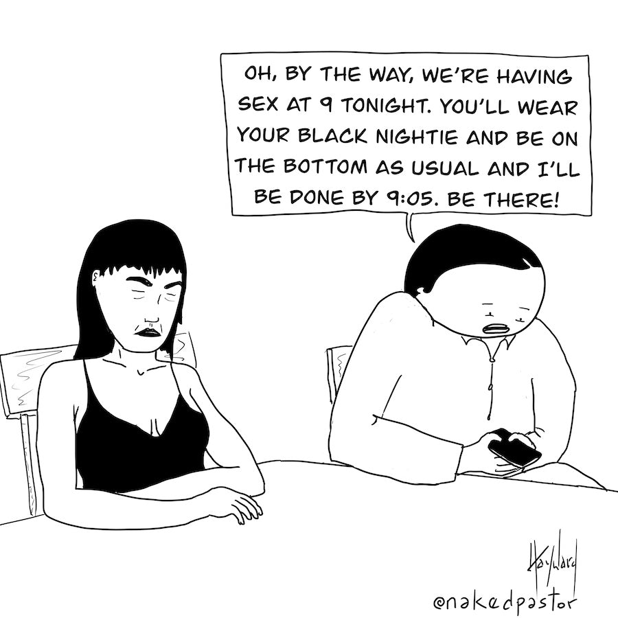 Sex at Nine Digital Cartoon - by nakedpastor