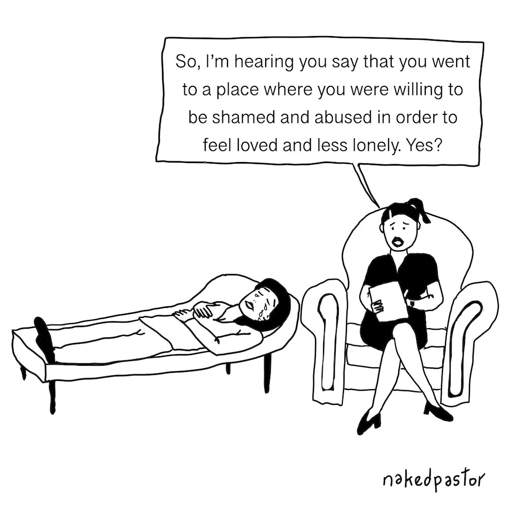 Shamed and Abused Digital Cartoon-Digital Cartoons-nakedpastor