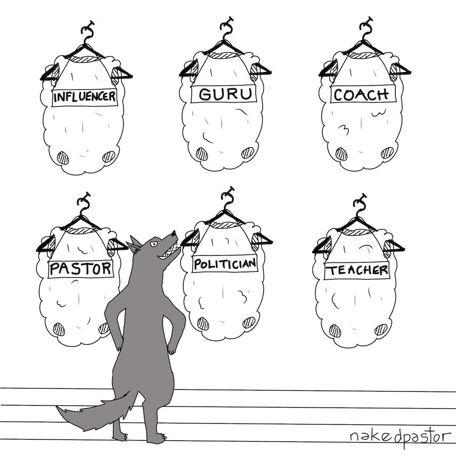 Sheep's Clothing Digital Cartoon-Digital Cartoons-nakedpastor