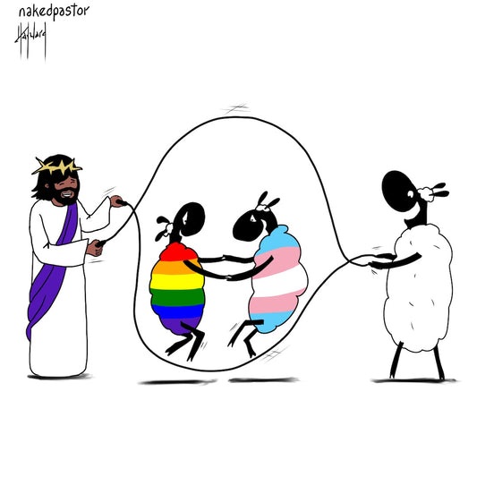 Skipping LGBTQ Digital Cartoon