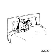 Sleeping with the Enemy Digital Cartoon-Digital Cartoons-nakedpastor