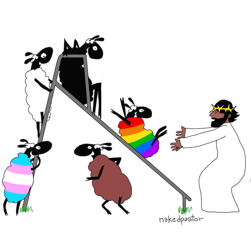 Slippery Slope Digital Cartoon-Digital Cartoons-nakedpastor