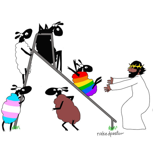 Slippery Slope Digital Cartoon-Digital Cartoons-nakedpastor