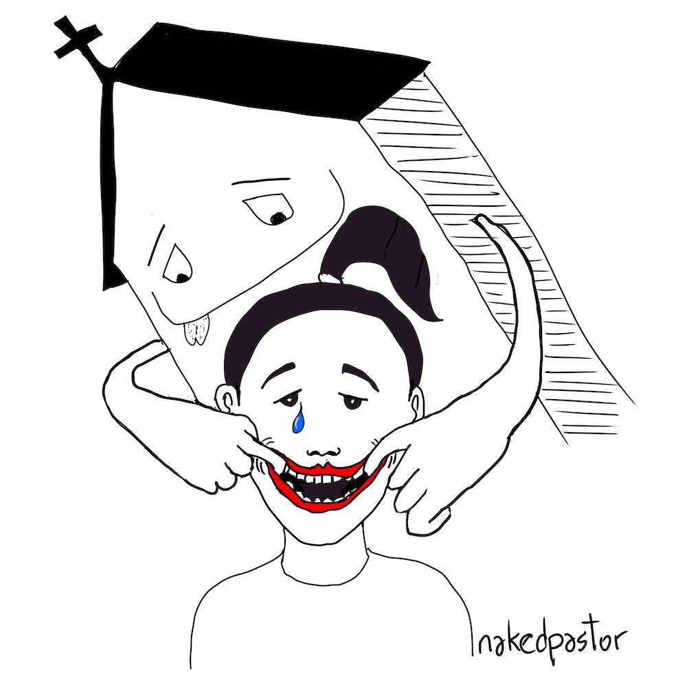 Smile Church Version Digital Cartoon-Digital Cartoons-nakedpastor