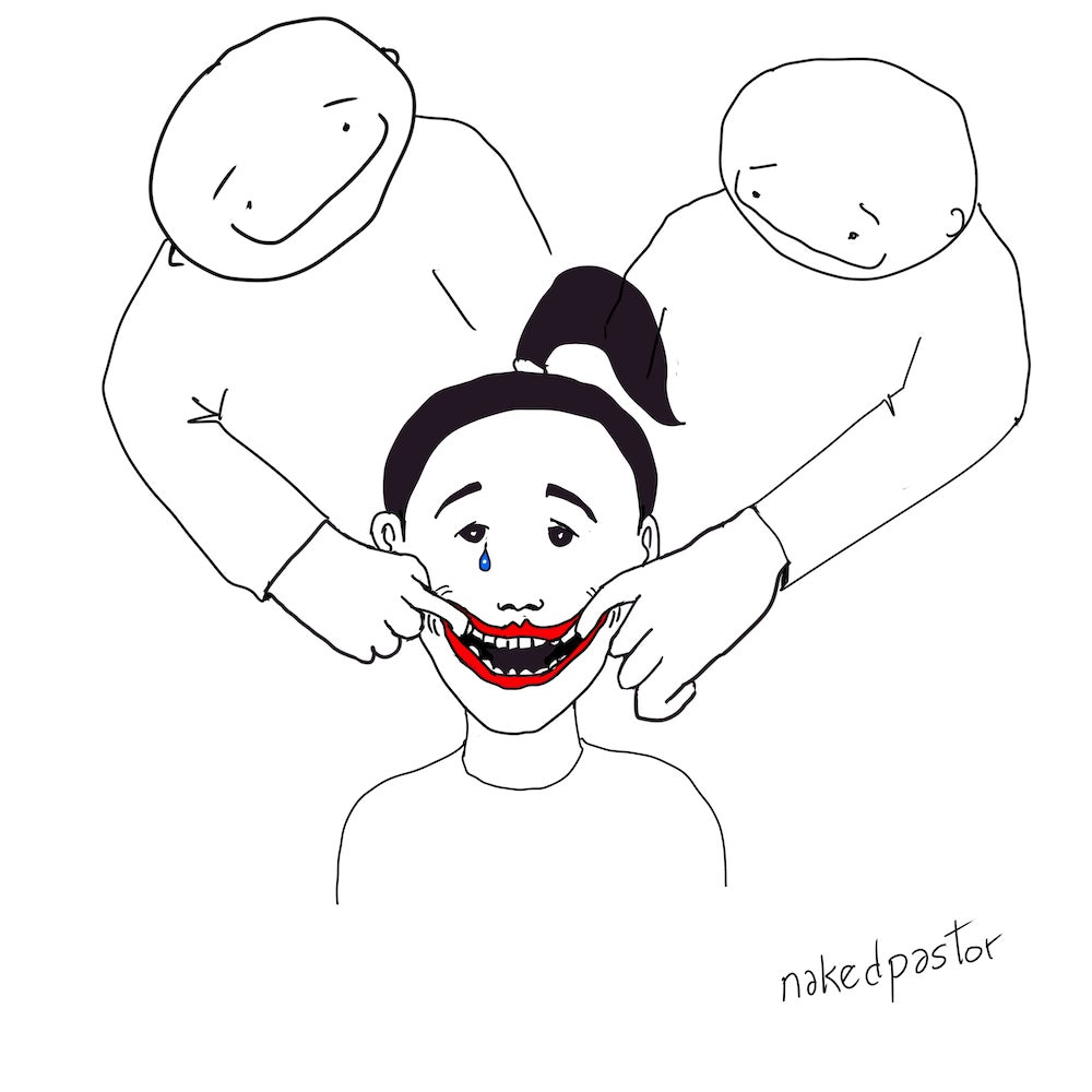 Smile Men Version Digital Cartoon-Digital Cartoons-nakedpastor