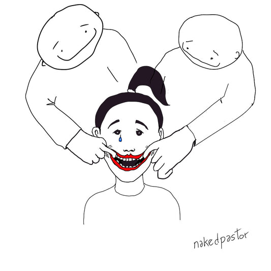 Smile Men Version Digital Cartoon-Digital Cartoons-nakedpastor