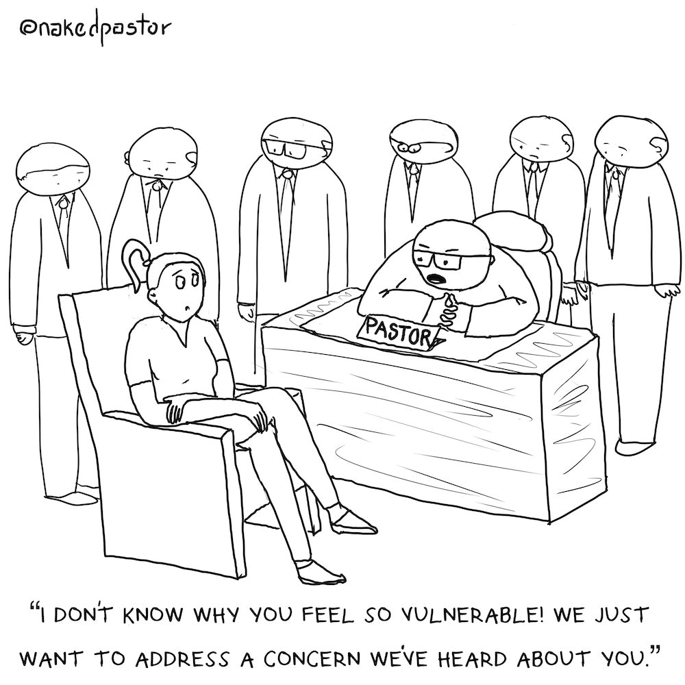 So Vulnerable Digital Cartoon-Digital Cartoons-nakedpastor