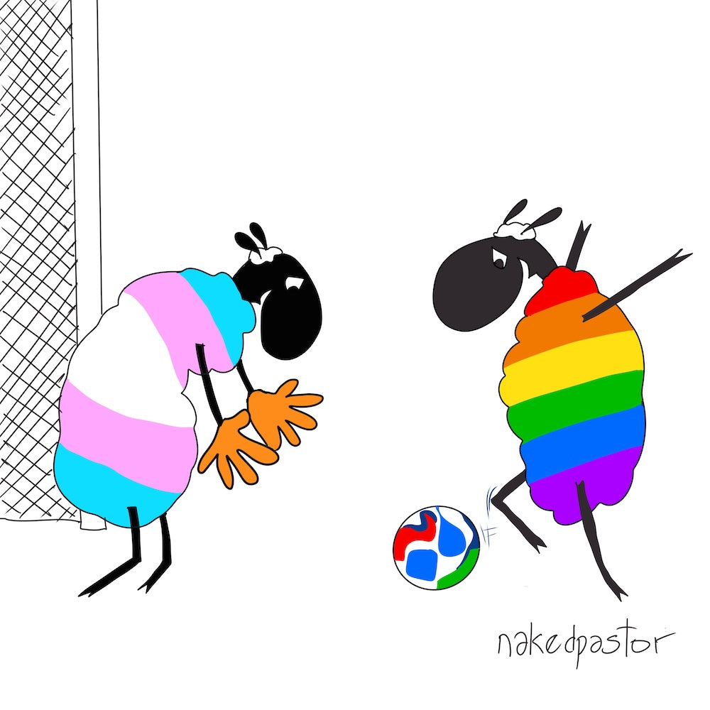 Soccer Football Fun Digital Cartoon-Digital Cartoons-nakedpastor