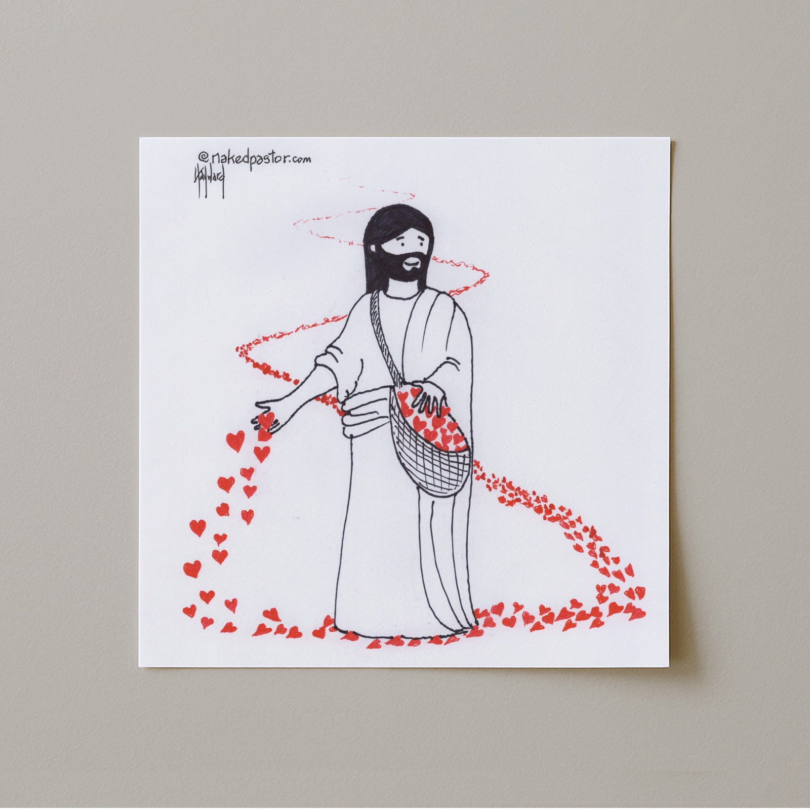 Sow Love So Love Cartoon Print-Cartoons-nakedpastor