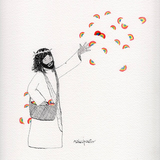 Sow Rainbow Digital Cartoon-Digital Cartoons-nakedpastor
