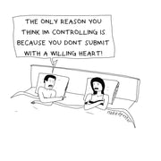 Submit With a Willing Heart Digital Cartoon-Digital Cartoons-nakedpastor