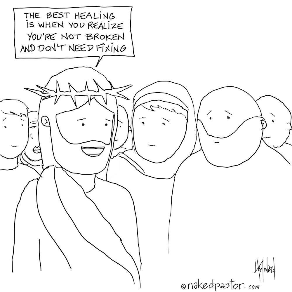 The Best Healing Original Cartoon Drawing-Cartoons-nakedpastor