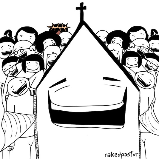 The Church Takes a Selfie Digital Cartoon-Cartoons-nakedpastor