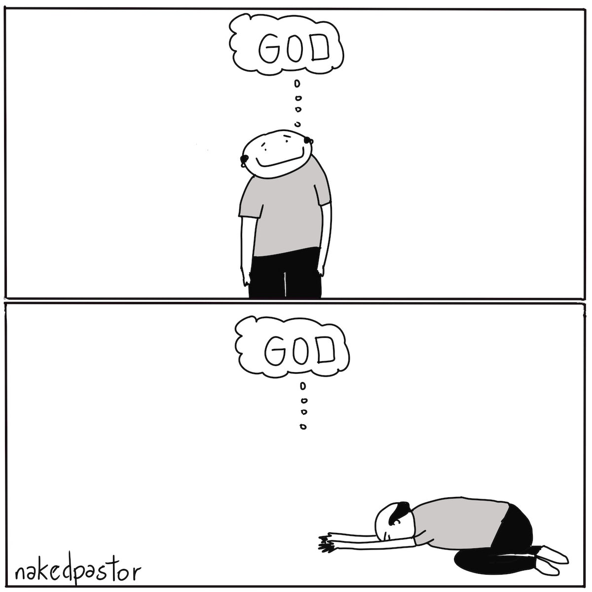 The God We Worship Digital Cartoon-Digital Cartoons-nakedpastor