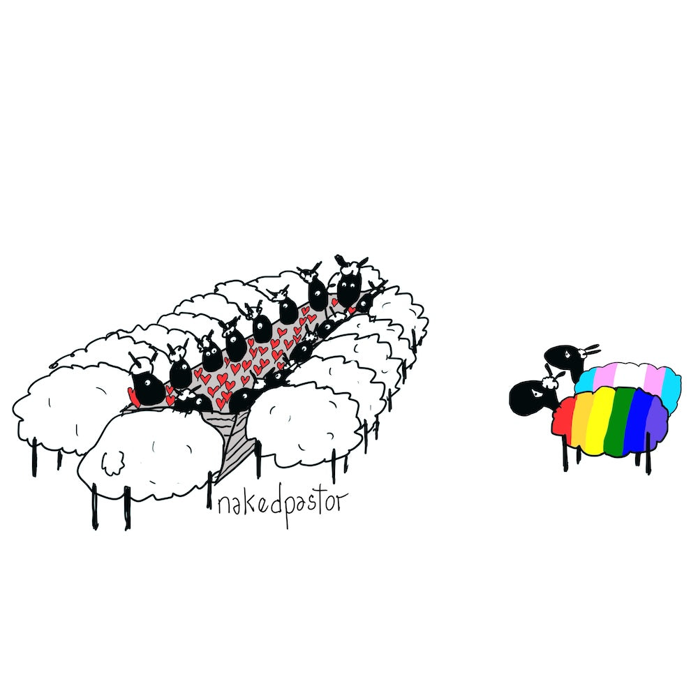 The Love Trough 2 Don't Hog Love Digital Cartoon-Digital Cartoons-nakedpastor
