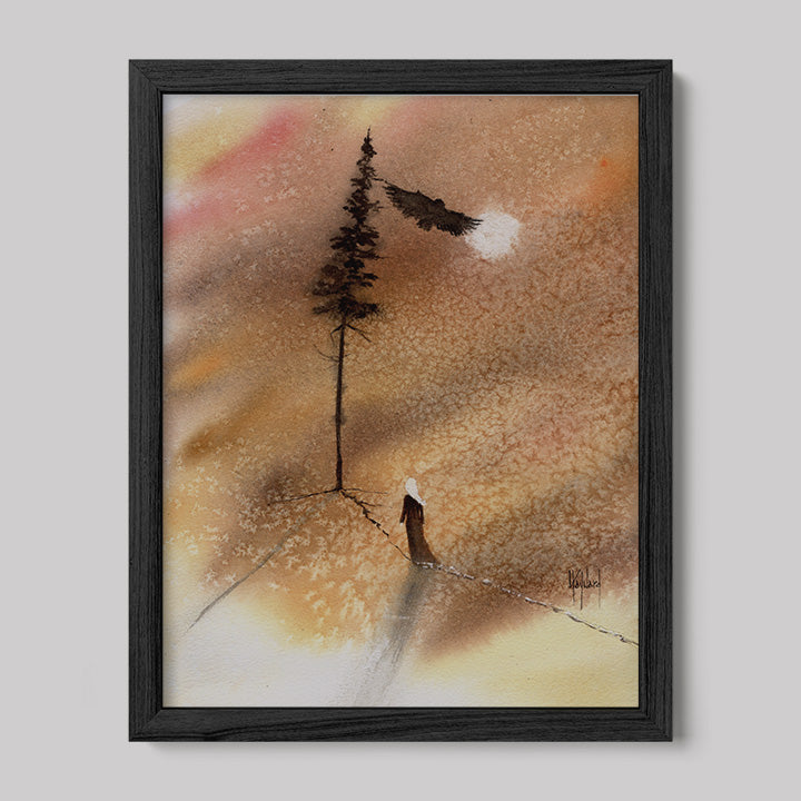 Timber Series: I am Connected Watercolor Print-Print-nakedpastor