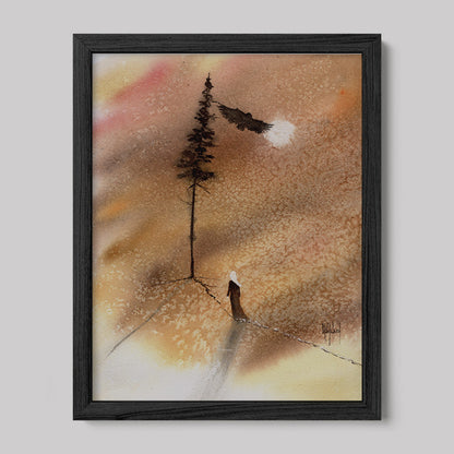 Timber Series: I am Connected Watercolor Print-Print-nakedpastor