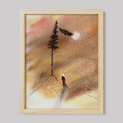 Timber Series: I am Connected Watercolor Print-Print-nakedpastor