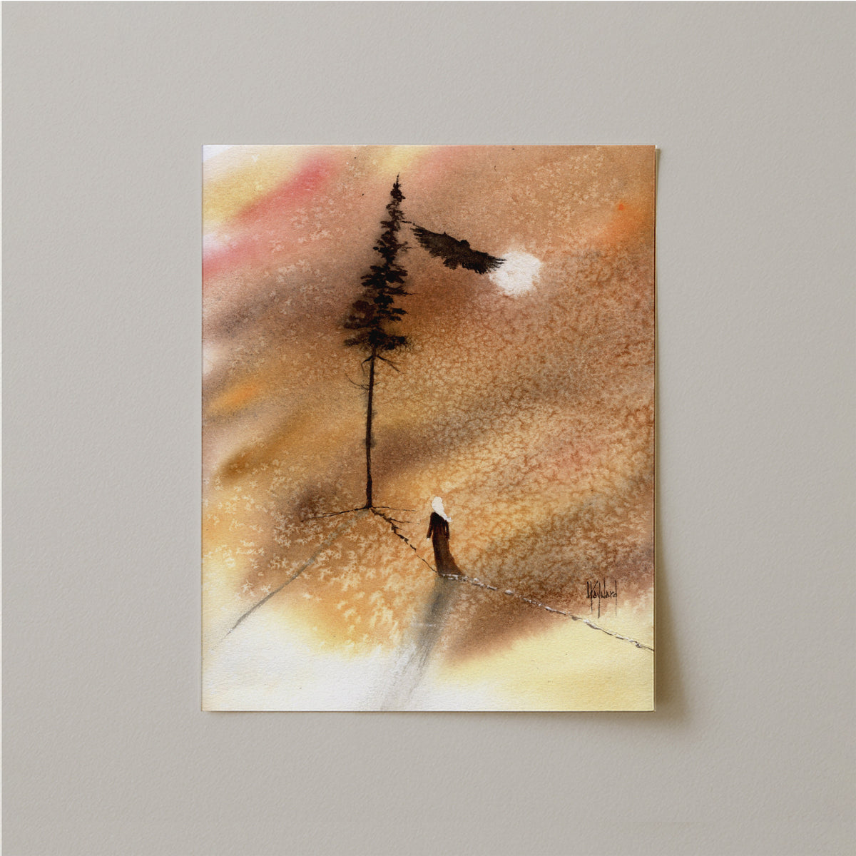 Timber Series: I am Connected Watercolor Print-Print-nakedpastor