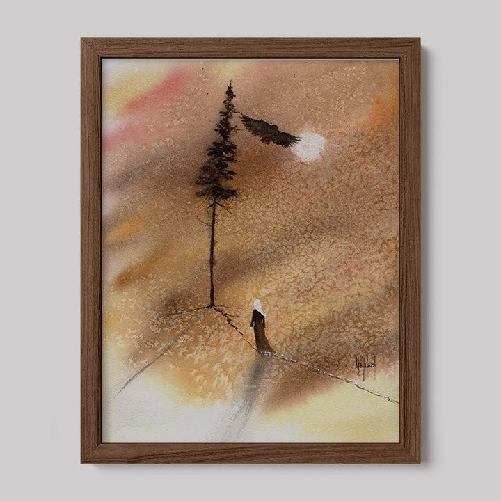 Timber Series: I am Connected Watercolor Print-Print-nakedpastor