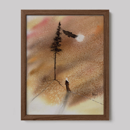 Timber Series: I am Connected Watercolor Print-Print-nakedpastor