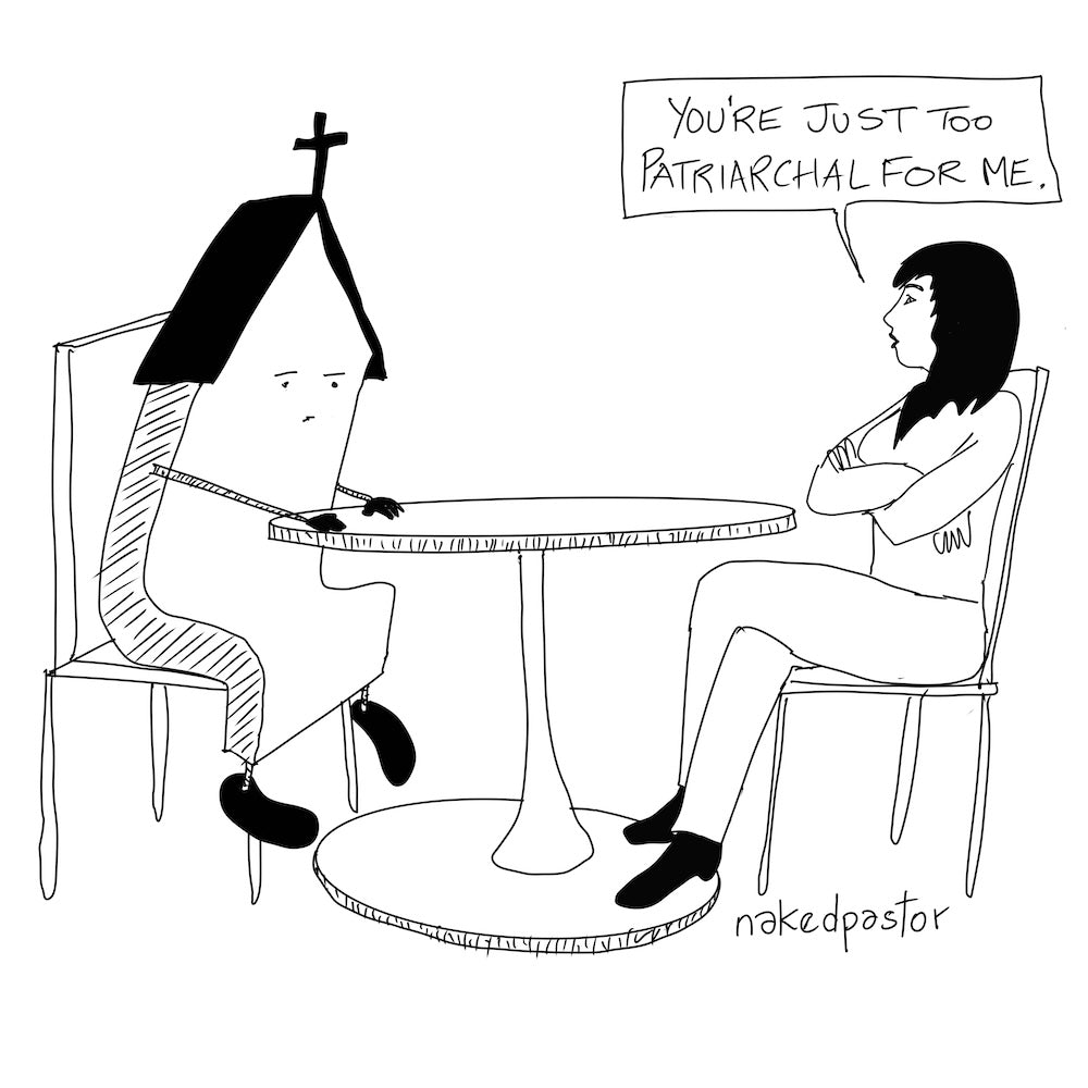 Too Patriarchal for Me Digital Cartoon-Digital Cartoons-nakedpastor