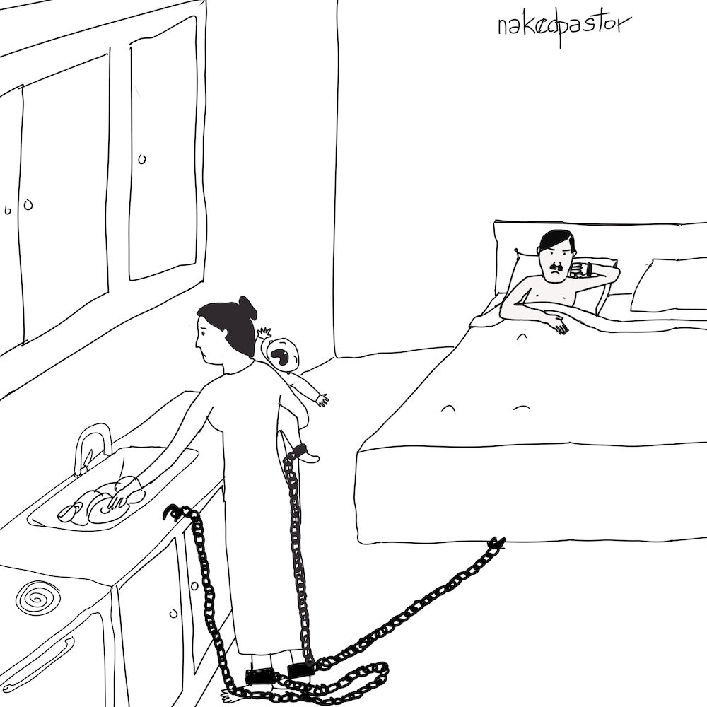 Trad Wife Digital Cartoon-Digital Cartoons-nakedpastor
