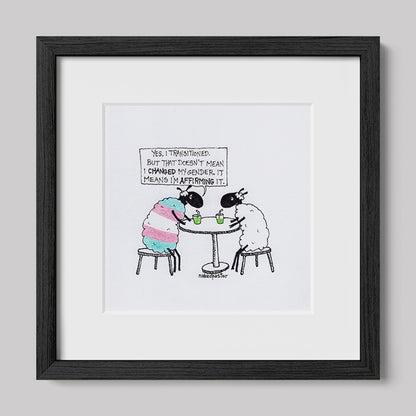 Transitioning is Affirming Art Print