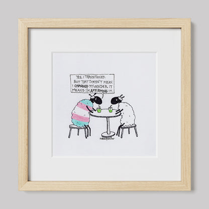 Transitioning is Affirming Art Print