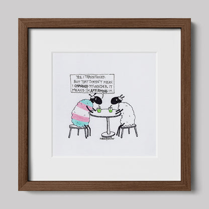 Transitioning is Affirming Art Print