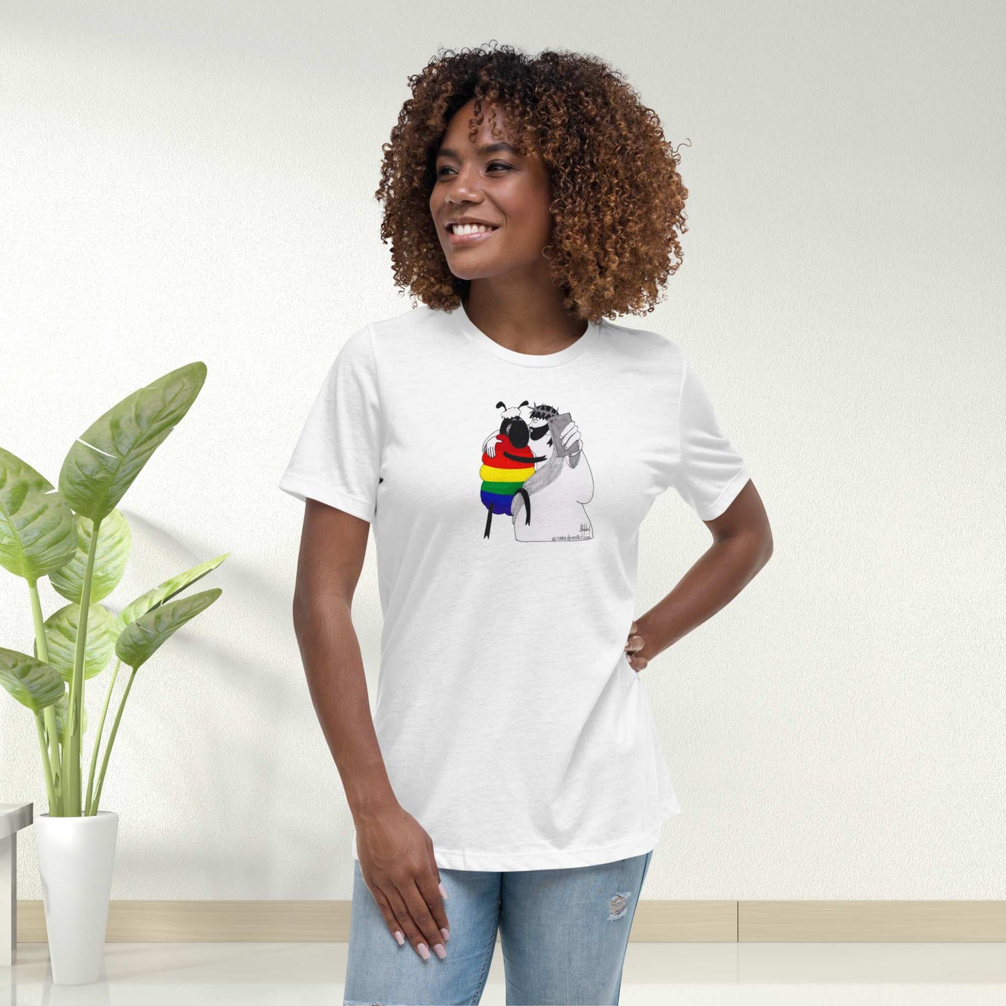 Jesus & LGBTQ  Sheep Take a Selfie Women's T-Shirt