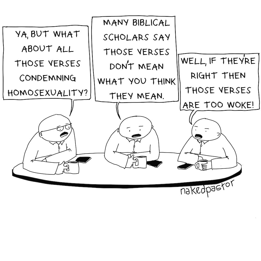 Verses Too Woke Digital Cartoon-Digital Cartoons-nakedpastor