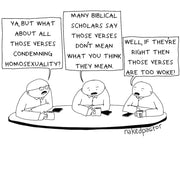 Verses Too Woke Digital Cartoon-Digital Cartoons-nakedpastor