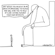 Voting Against Your Own Interests Digital Cartoon-Cartoons-nakedpastor