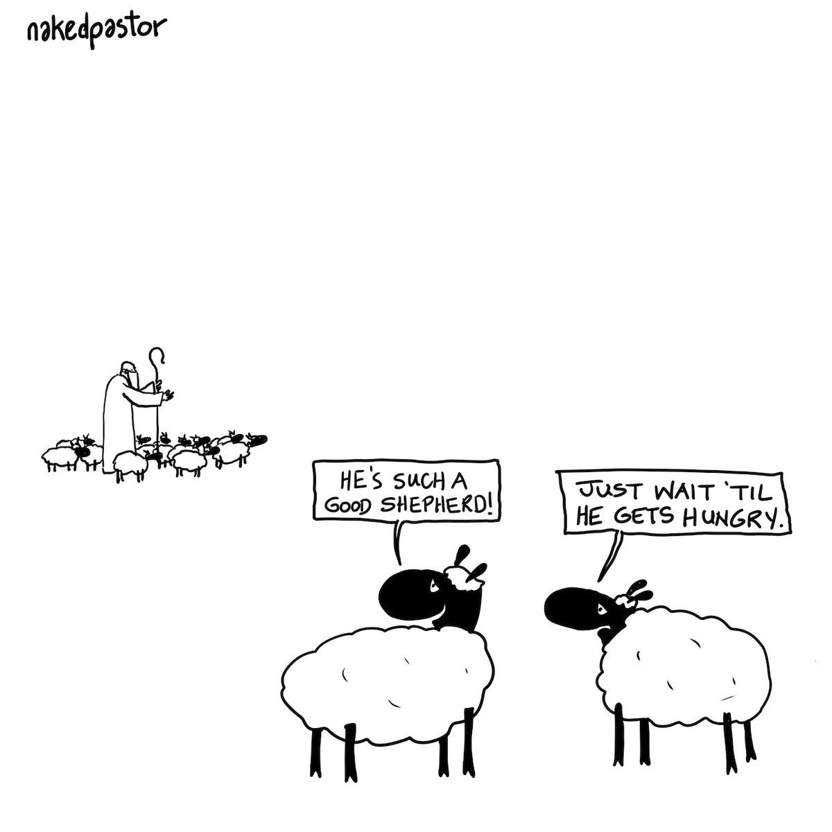 Wait Til He Gets Hungry Digital Cartoon-Digital Cartoons-nakedpastor