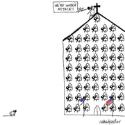 We're Under Attack Digital Cartoon-Digital Cartoons-nakedpastor