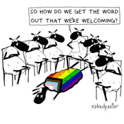 Welcoming Digital Cartoon-Digital Cartoons-nakedpastor
