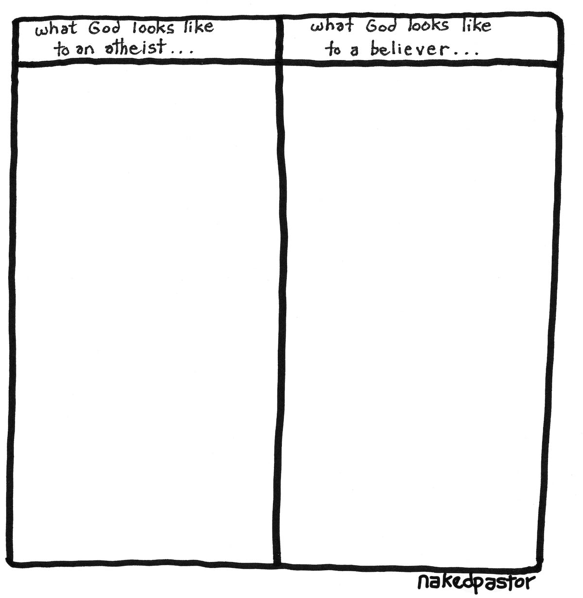 What God Looks Like Digital Cartoon-Digital Cartoons-nakedpastor