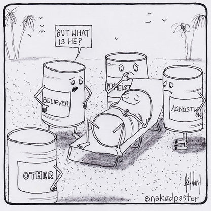 What Label Are You? Original Cartoon Drawing