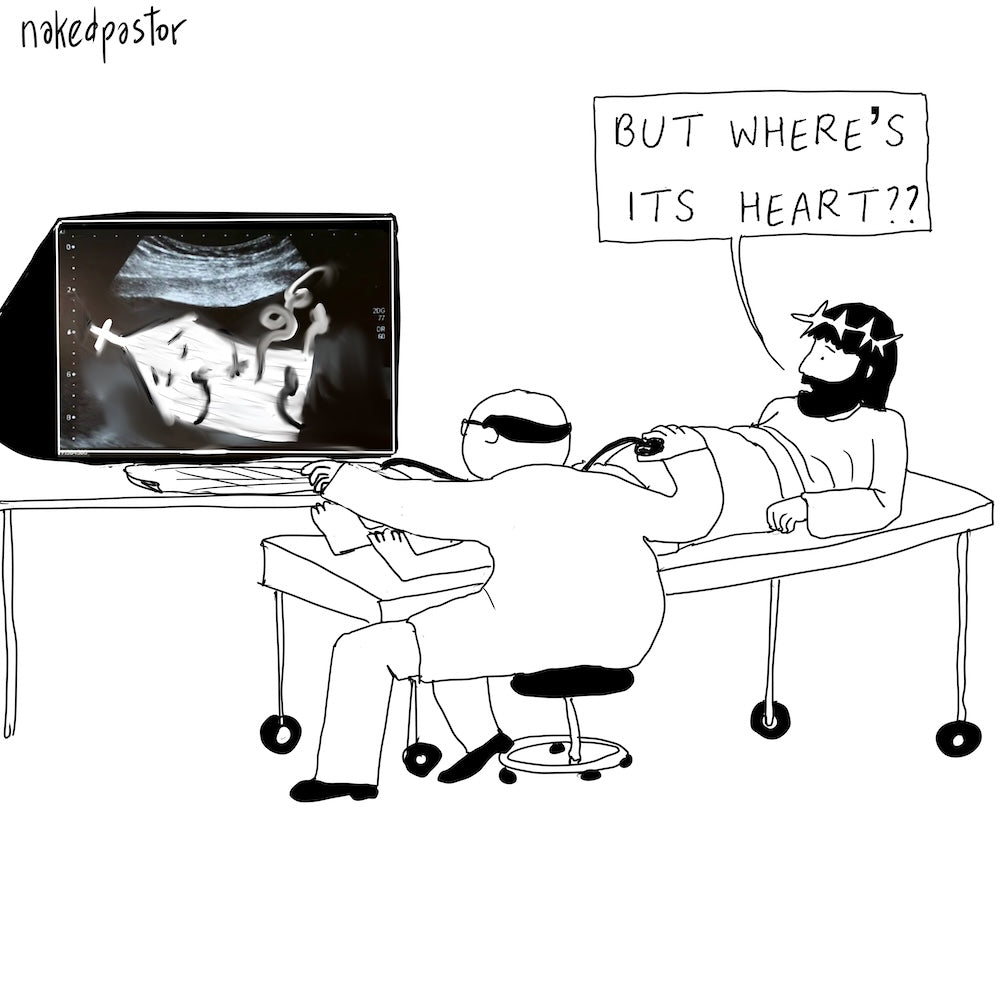 Where's Its Heart? Digital Cartoon-Digital Cartoons-nakedpastor