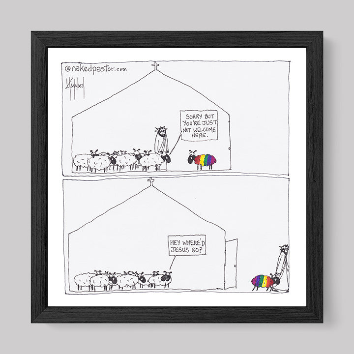 Where'd Jesus Go Print-Cartoons-nakedpastor
