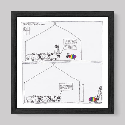 Where'd Jesus Go Print-Cartoons-nakedpastor