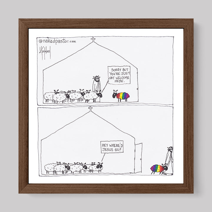 Where'd Jesus Go Print-Cartoons-nakedpastor