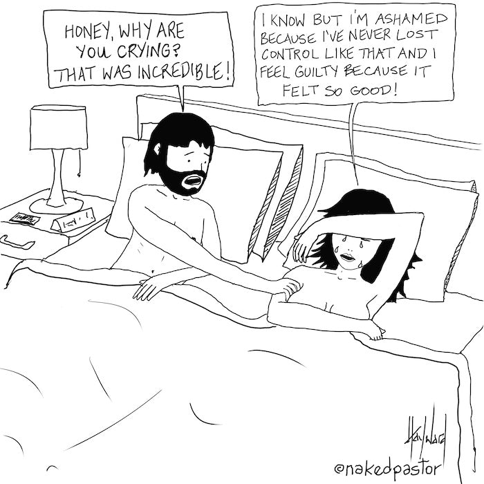 Why Are You Crying? Digital Cartoon - by nakedpastor