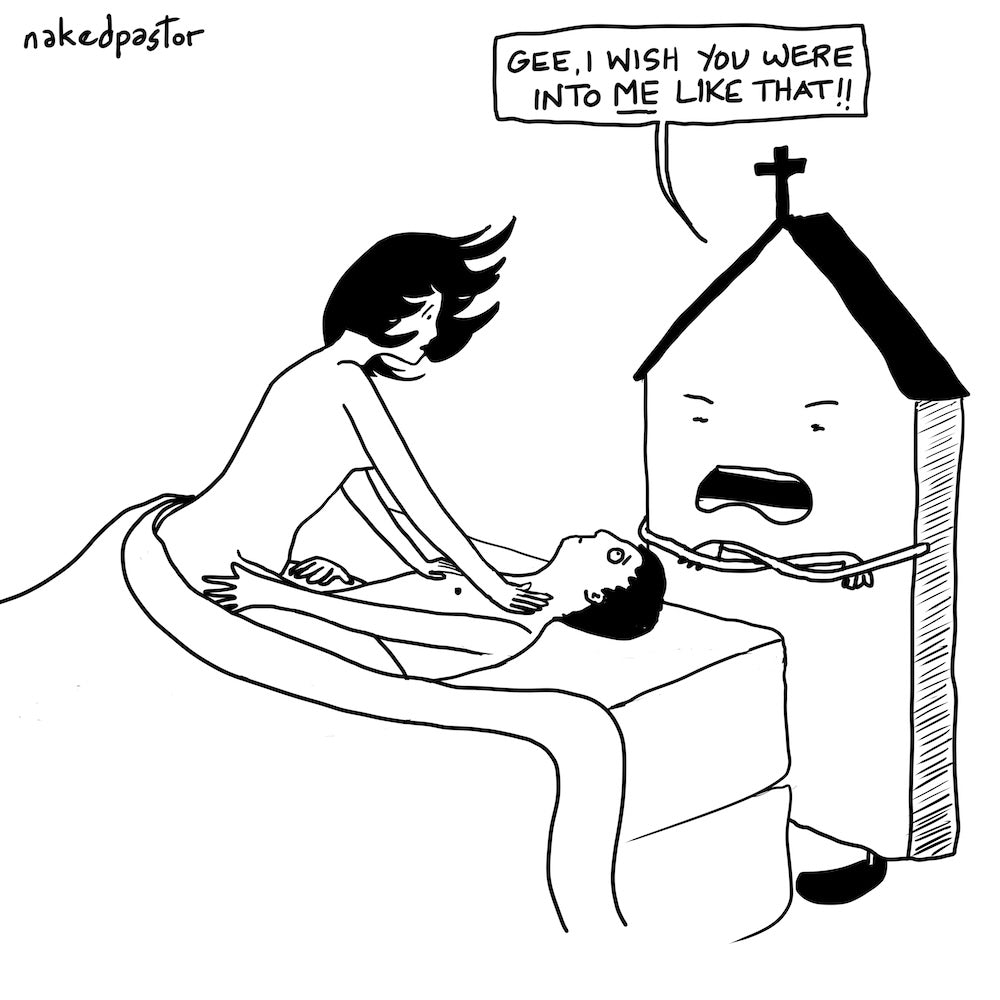 Wish You Were Into Me Digital Cartoon - by nakedpastor