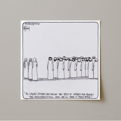 Women and the Resurrection Print-Cartoons-nakedpastor