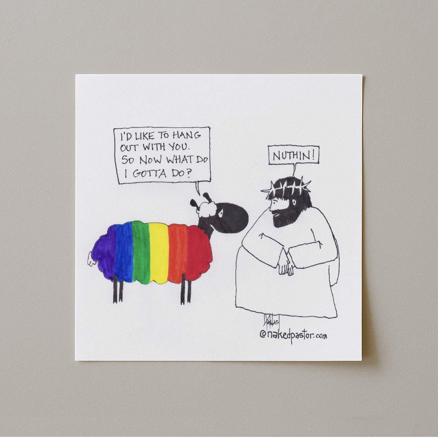 You Don't Gotta Do Nuthin! Print-Cartoons-nakedpastor