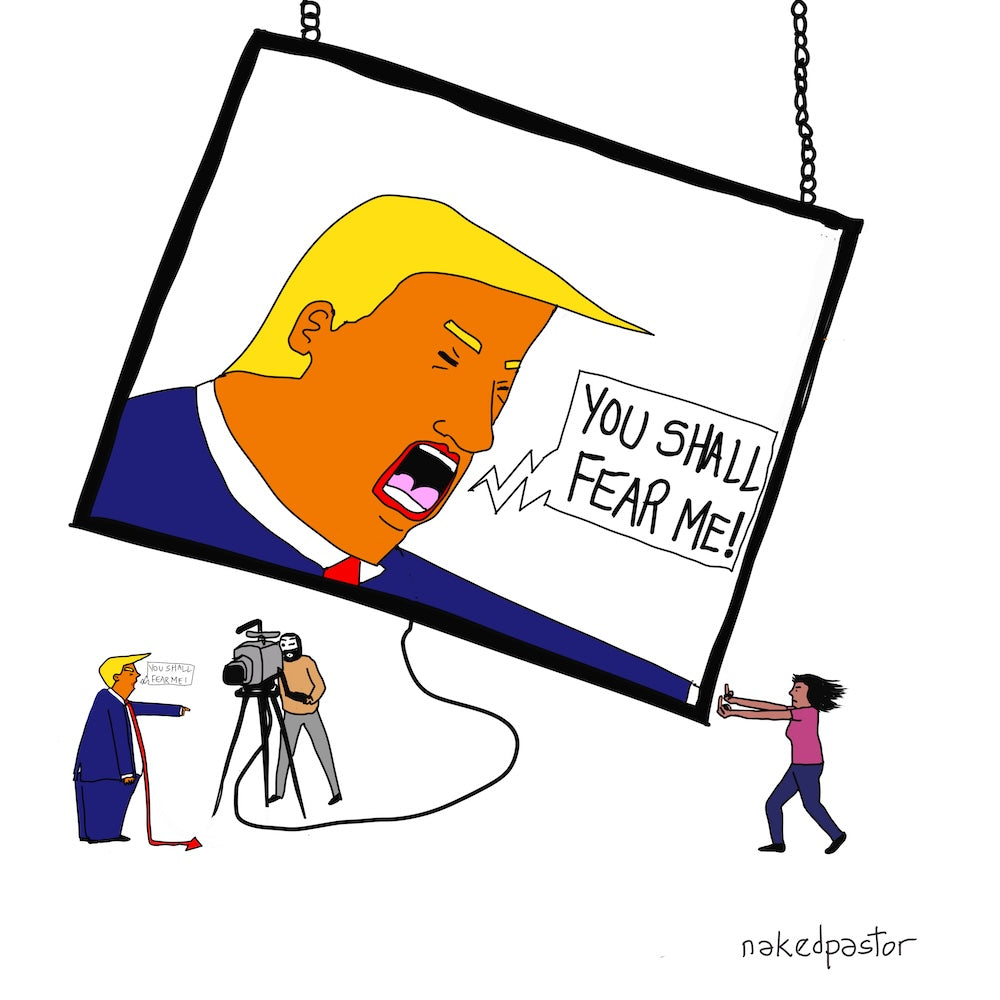 You Shall Fear Me Digital Cartoon-Digital Cartoons-nakedpastor