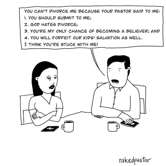 You Can't Divorce Me Digital Cartoon-Cartoons-nakedpastor