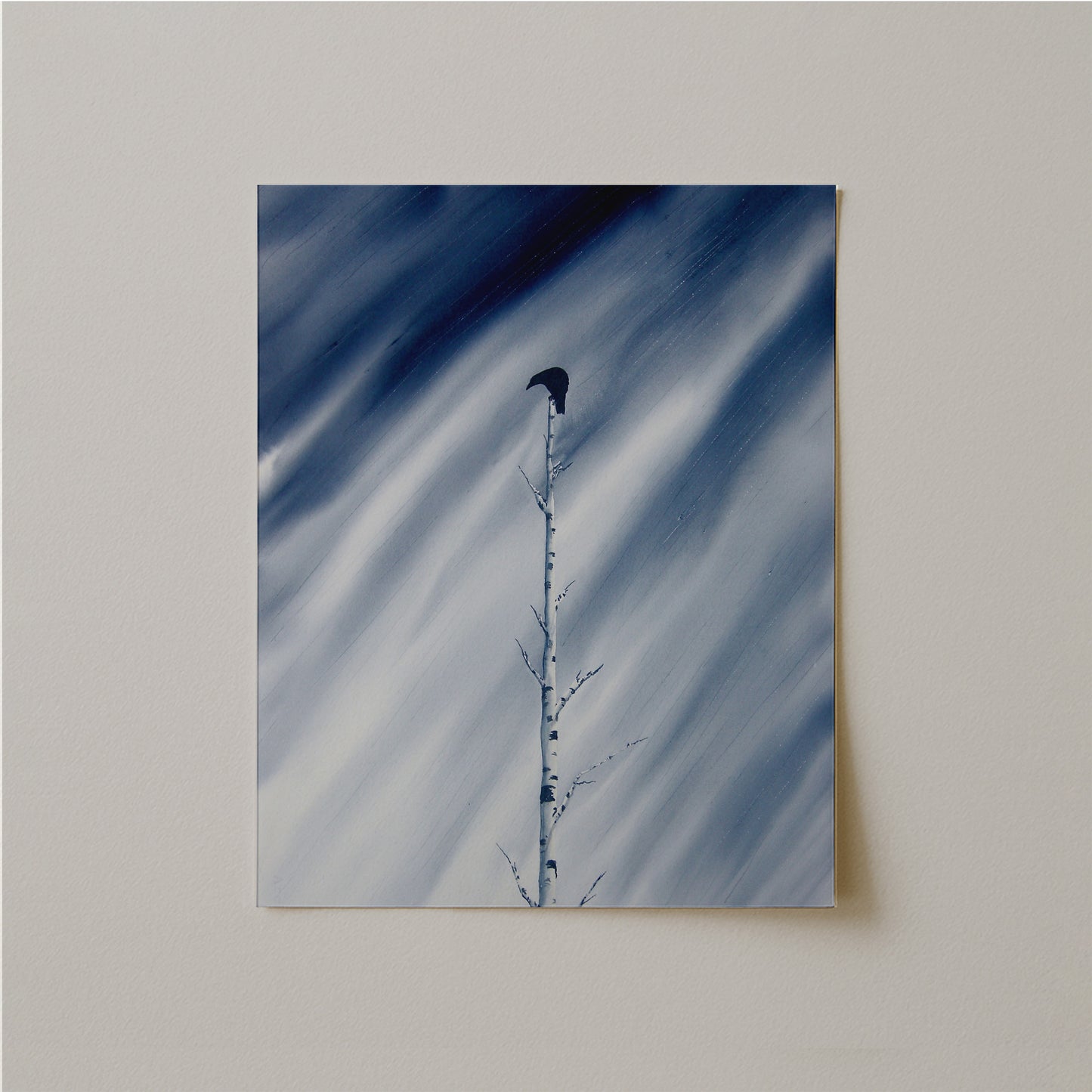 Alone I Will Stand Watercolor Print